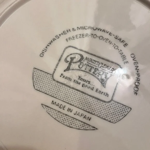 Mount Clemens Pottery Pumpkin Pie Recipe Vintage Plate - Picture 5 of 8